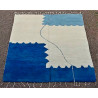 Tapis beni ouarain blanc 100 % laine épaisse 395x335 Rissani