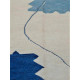 Tapis beni ouarain blanc 100 % laine épaisse 395x335 Rissani
