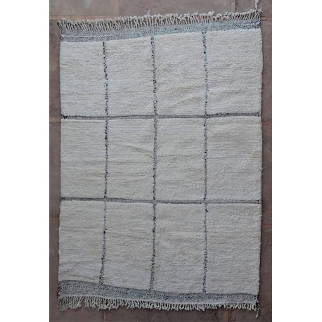 Tapis beni ouarain 100 % laine épaisse 280x200 Fès