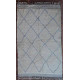 Tapis beni ouarain 100 % laine épaisse blanc 255x155 Assa