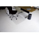 Tapis de chaise transparent recyclable à picots pour moquette Tee