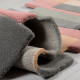 Tapis design en laine géométrique pour salon Collage