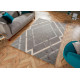 Tapis shaggy pour salon design graphique Trellis