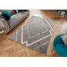 Tapis shaggy pour salon design graphique Trellis