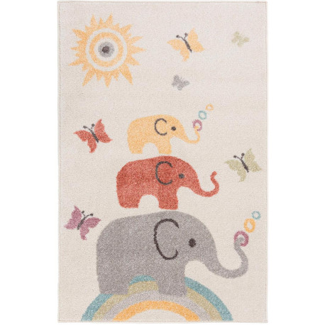 Tapis enfant shaggy Elephants