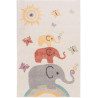 Tapis enfant shaggy Elephants