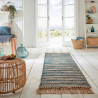 Tapis design en jute à franges Equinox