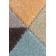 Tapis de salon géométrique multicolore Mika