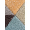 Tapis de salon géométrique multicolore Mika