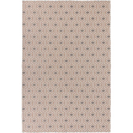 Tapis salon design graphique en coton Bombax