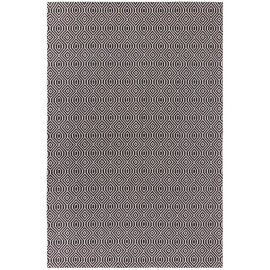 Tapis graphique design en coton pour salon Pappel