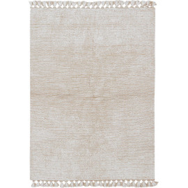 Tapis Lavable Bee Pour Enfant - Coton Doux - Motif Miel Et Gris - Dimensions 115 X 150 Cm - Lorena Canals