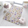 Tapis adolescent multicolore Leopard Brights