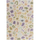 Tapis adolescent multicolore Leopard Brights