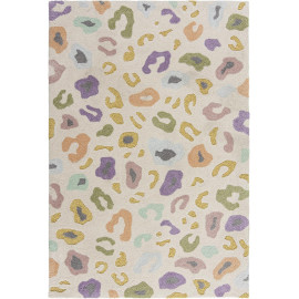 Tapis adolescent multicolore Leopard Brights