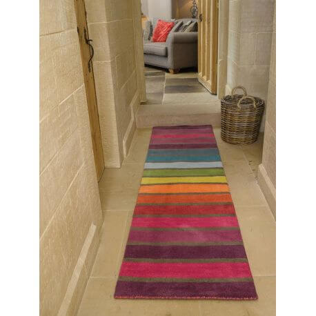 Tapis rectangle multicolore en laine moderne Candy