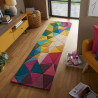 Tapis multicolore en laine géométrique design Falmouth