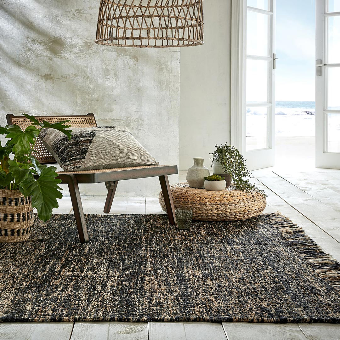 Tapis en jute - décoration intérieure naturelle