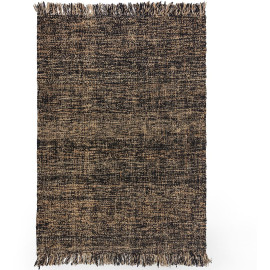 Tapis naturel en jute à courtes mèches Idris