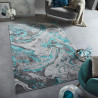 Tapis effet 3D pour salon Marbled