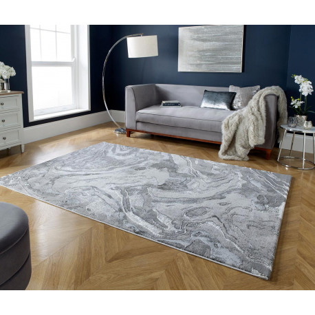 Tapis effet 3D pour salon Marbled