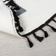 Tapis enfant rond à franges Alphabet