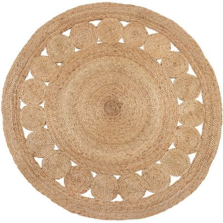 Tapis rond naturel en jute Arya