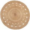 Tapis rond naturel en jute Arya