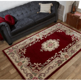 Tapis d'orient shaggy en laine Aubusson