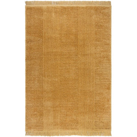 Tapis uni design à courtes mèches Kara