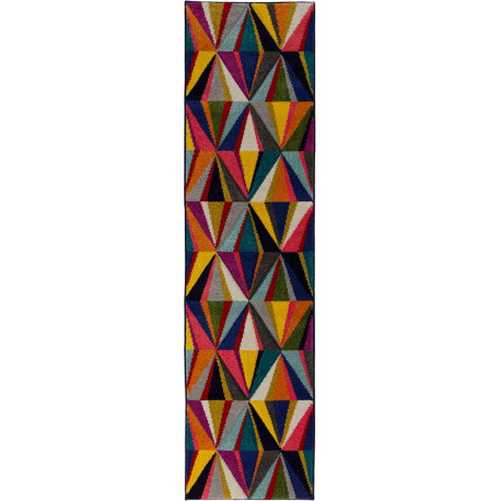 Tapis de couloir multicolore design Danza