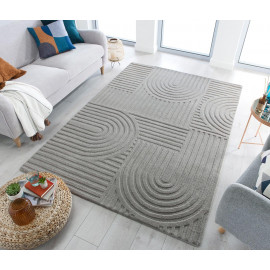 Tapis moderne en laine uni Zen Garden