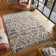 Tapis design multicolore pour salon Score