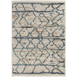 Tapis ethnique shaggy à franges Neruda