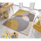 Tapis contemporain courbe pour salon Glow