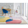 Tapis contemporain courbe pour salon Glow