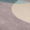 Tapis contemporain courbe pour salon Glow