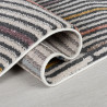 Tapis moderne multicolore courbe pour salon Helix