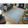 Tapis rectangulaire design à franges Lagos