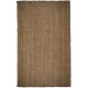 Tapis naturel en jute à franges Boucle