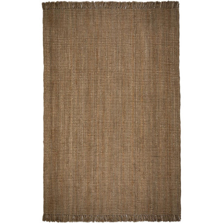 Tapis naturel en jute à franges Boucle