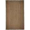 Tapis naturel en jute à franges Boucle