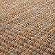 Tapis naturel en jute à franges Boucle