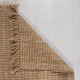 Tapis naturel en jute à franges Boucle