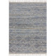 Tapis naturel en coton à franges Lissie Denim