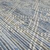 Tapis naturel en coton à franges Lissie Denim