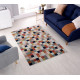 Tapis design cubique multicolore Urban Squares