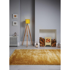 Tapis de salon shaggy uni Velvet
