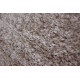 Tapis de salon shaggy uni Velvet
