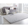 Tapis de salon shaggy uni Velvet